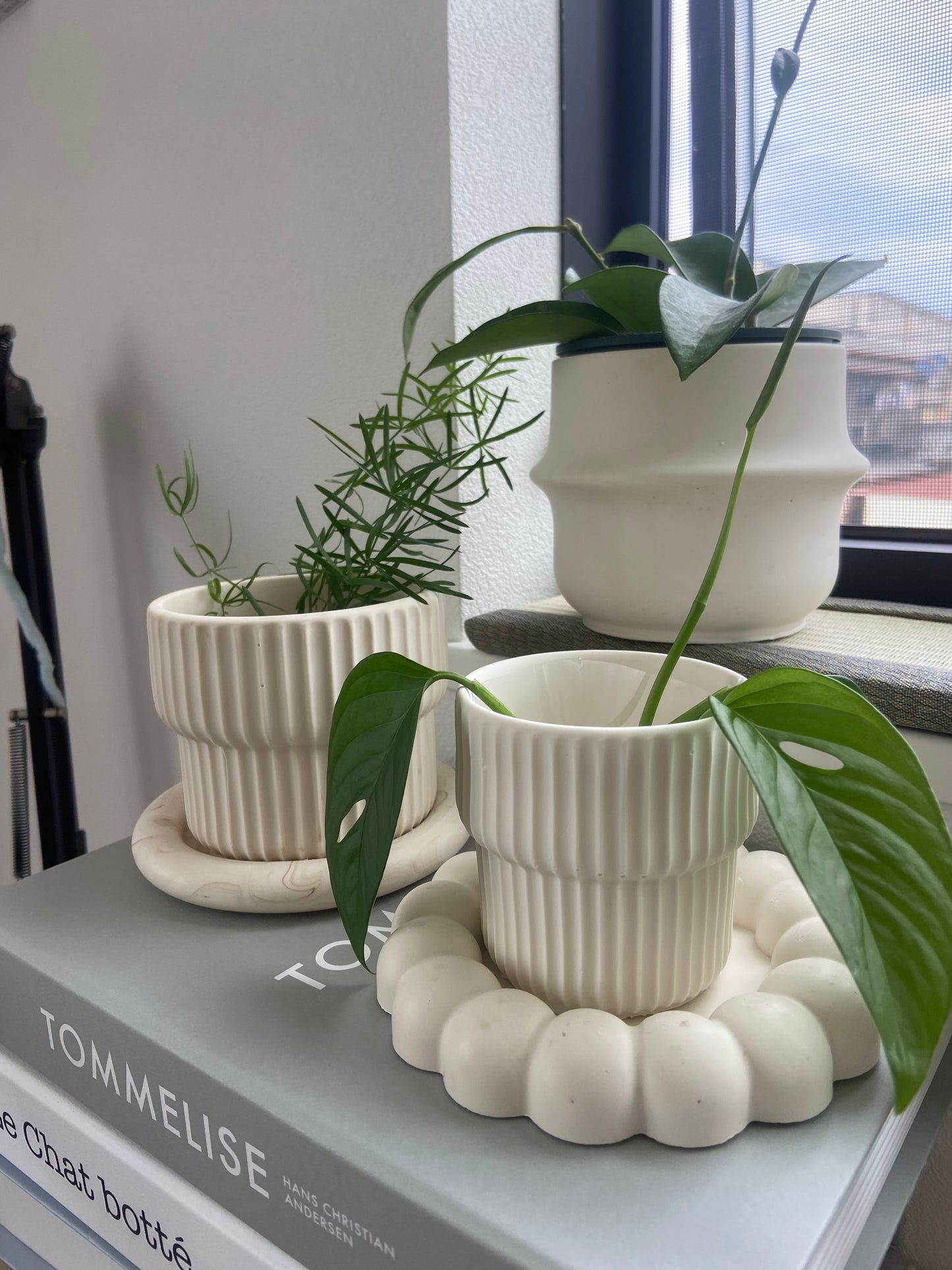 2wayプラントポット ミニ しのぎ模様