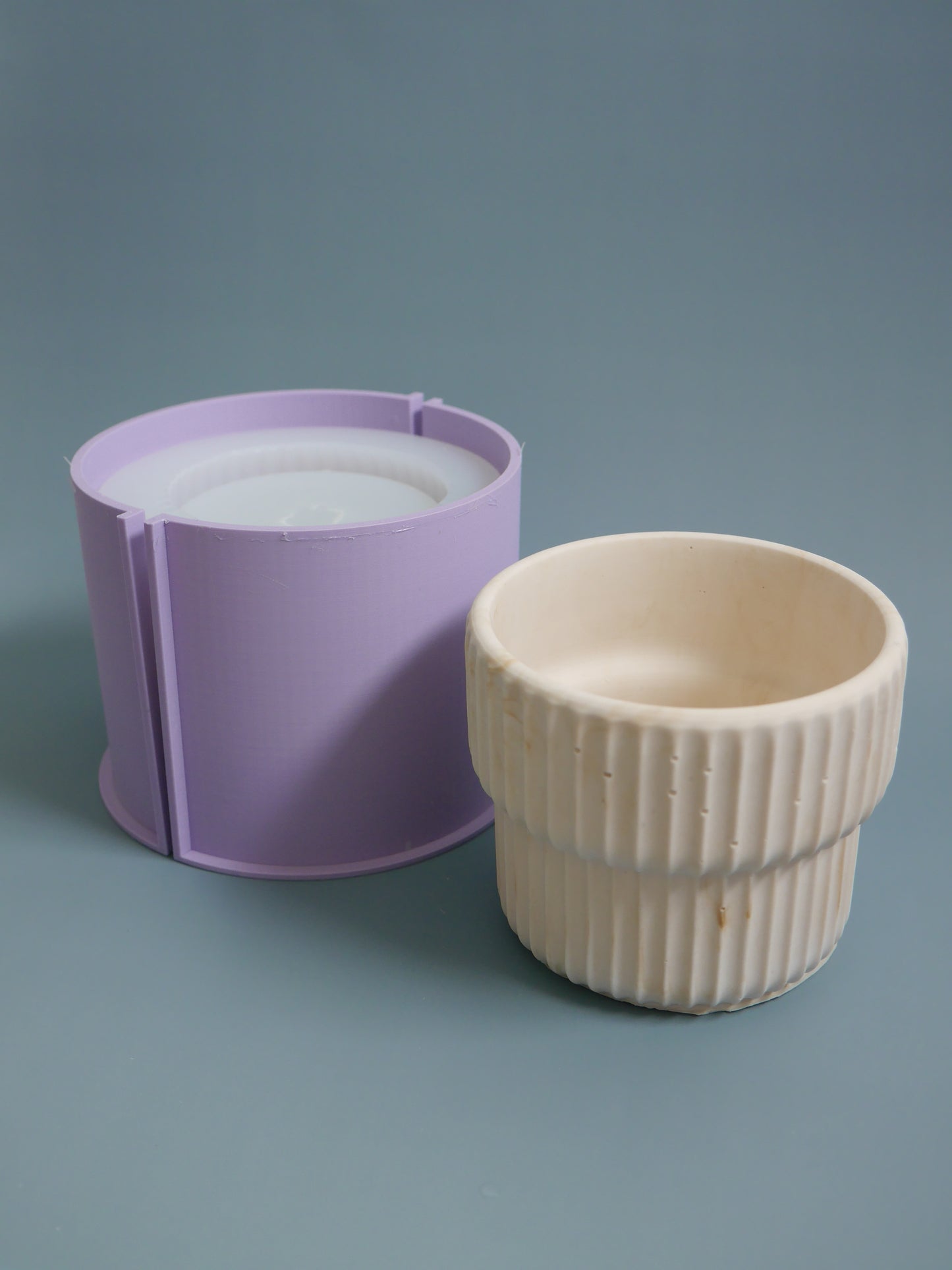 2wayプラントポット中サイズ しのぎ模様