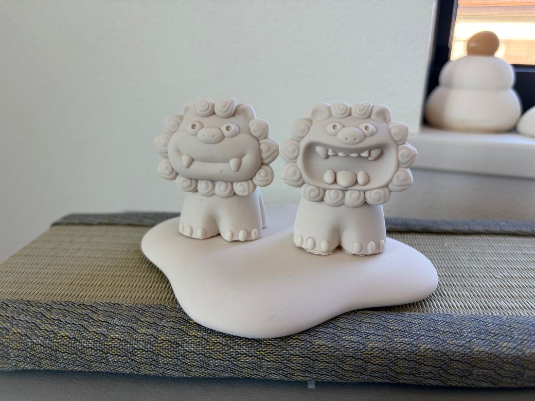 小さな守り神、シーサーのシリコンモールドをつくりました🌸