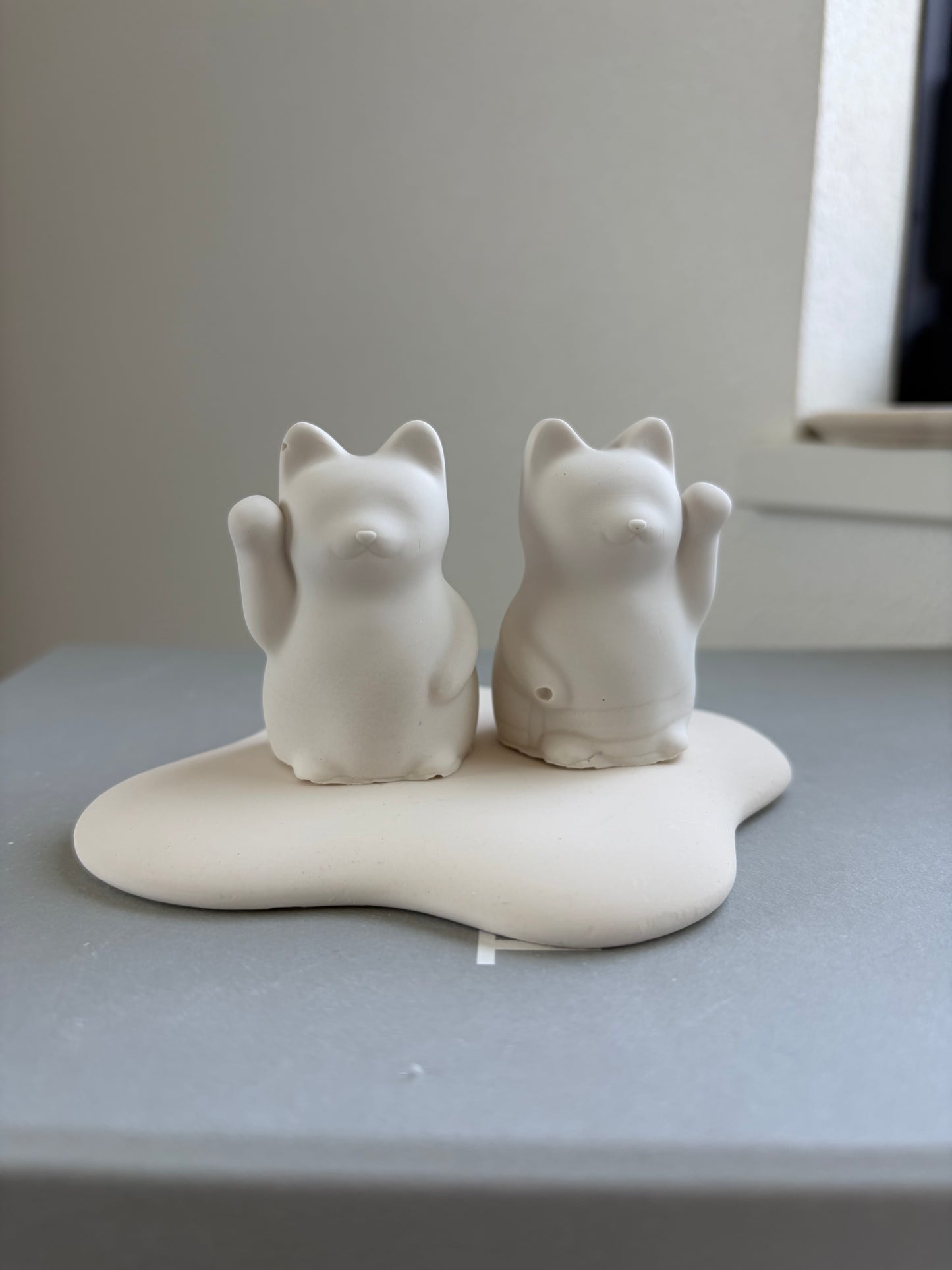 [Set] Smiling Maneki-neko Mold L Size