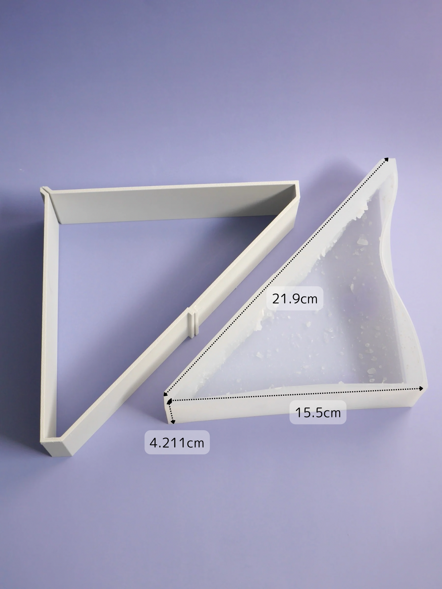 大理石風トライアングルモールド