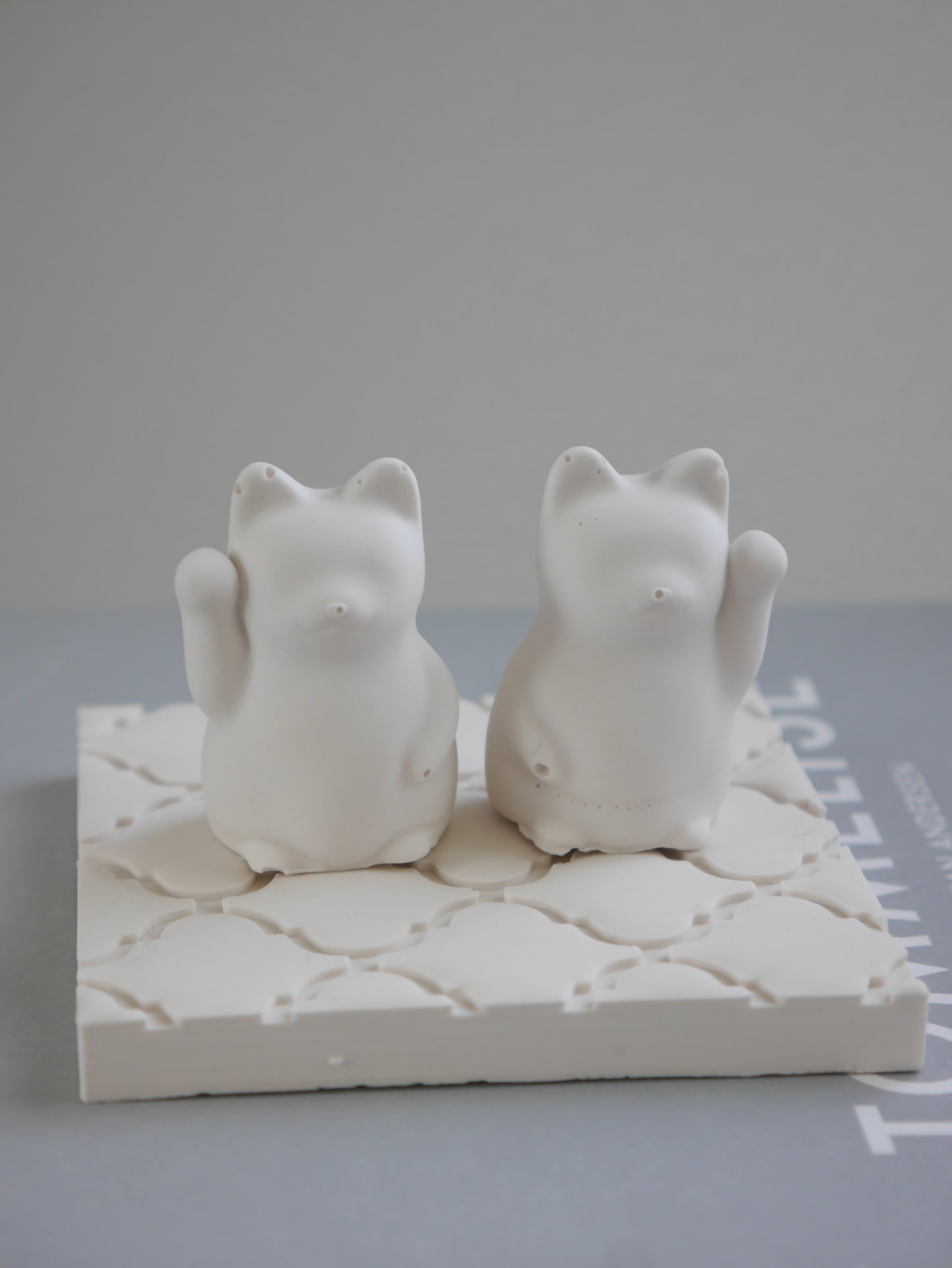 [Set] Smiling Maneki Neko Mold S Size