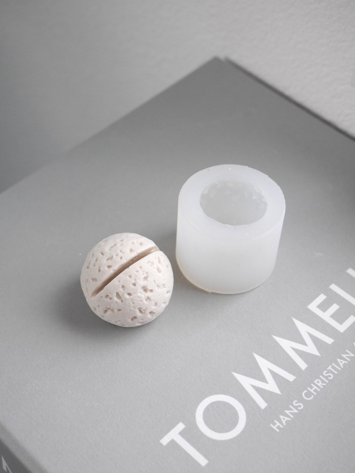 大理石風ボールカードスタンドモールド