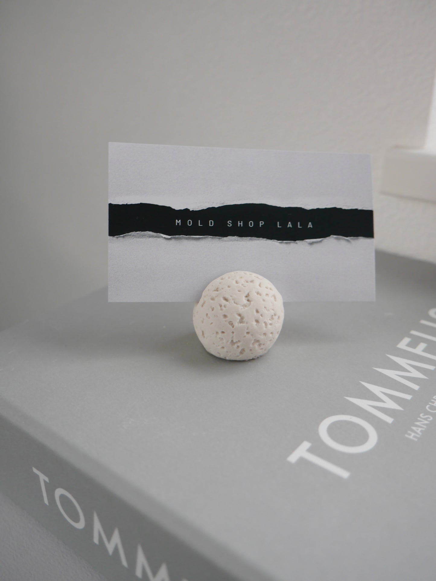 大理石風ボールカードスタンドモールド