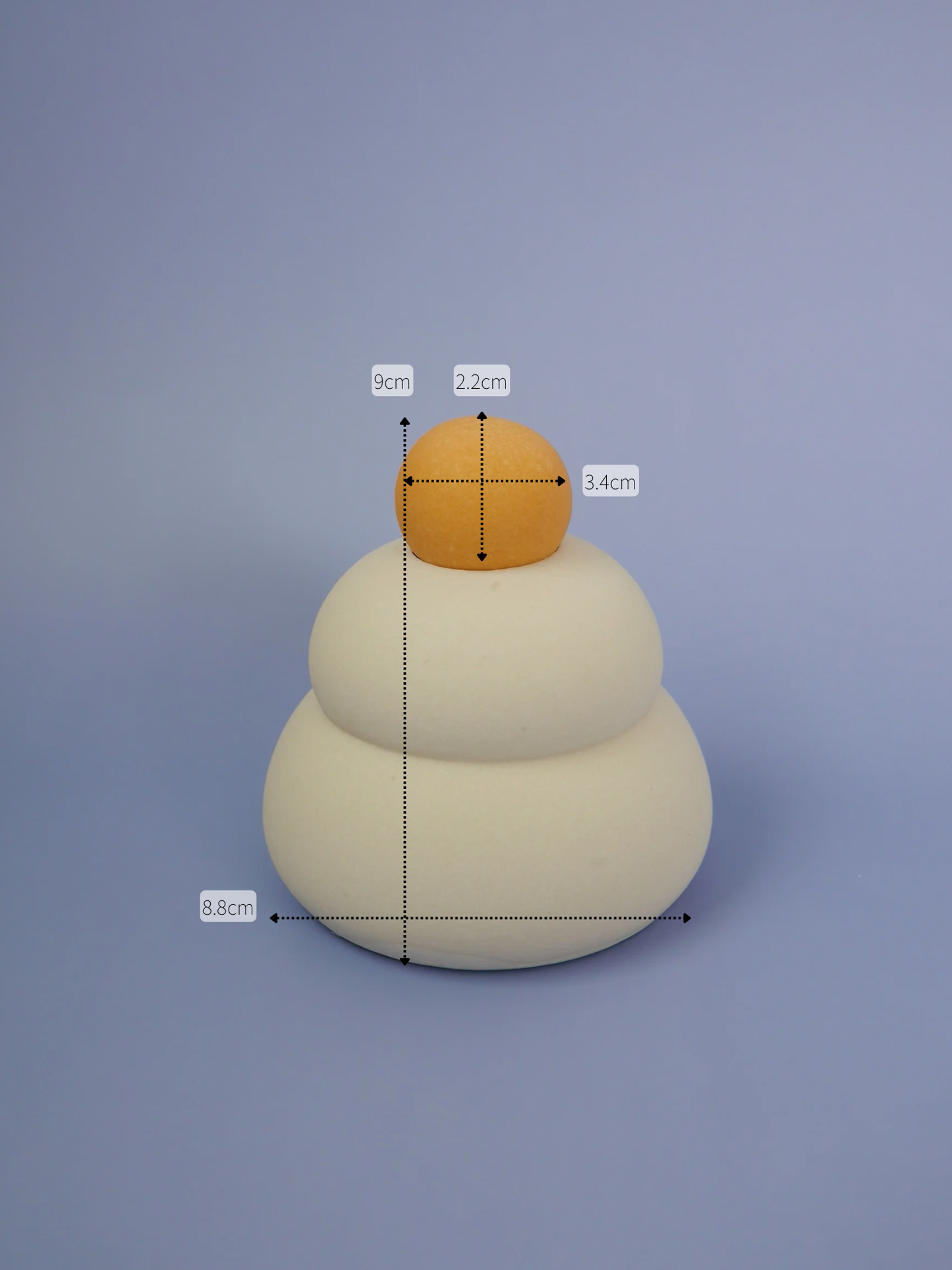 鏡餅モールド Lサイズ (橙セット)