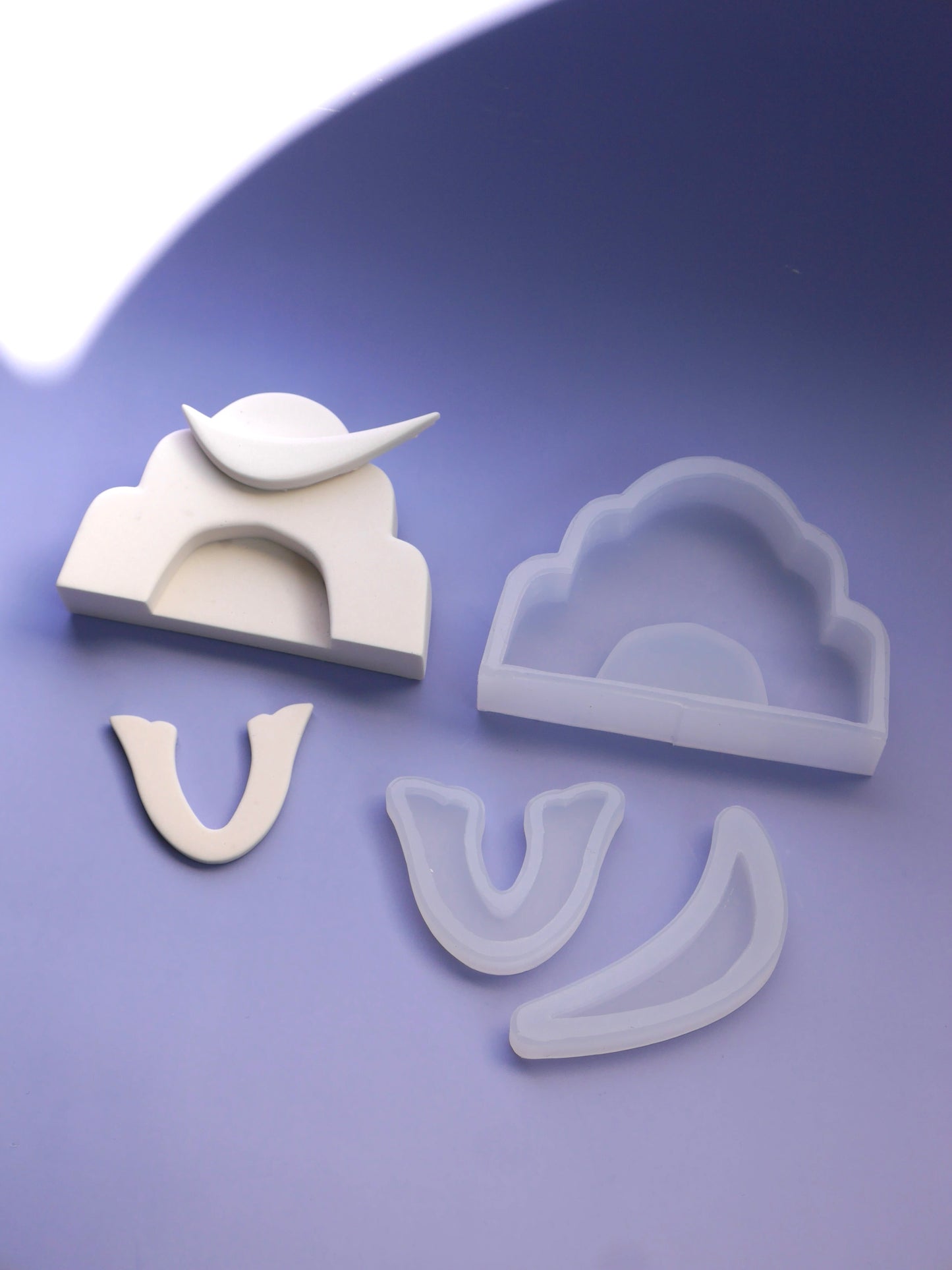 シンプル兜モールド(前立て２種類)