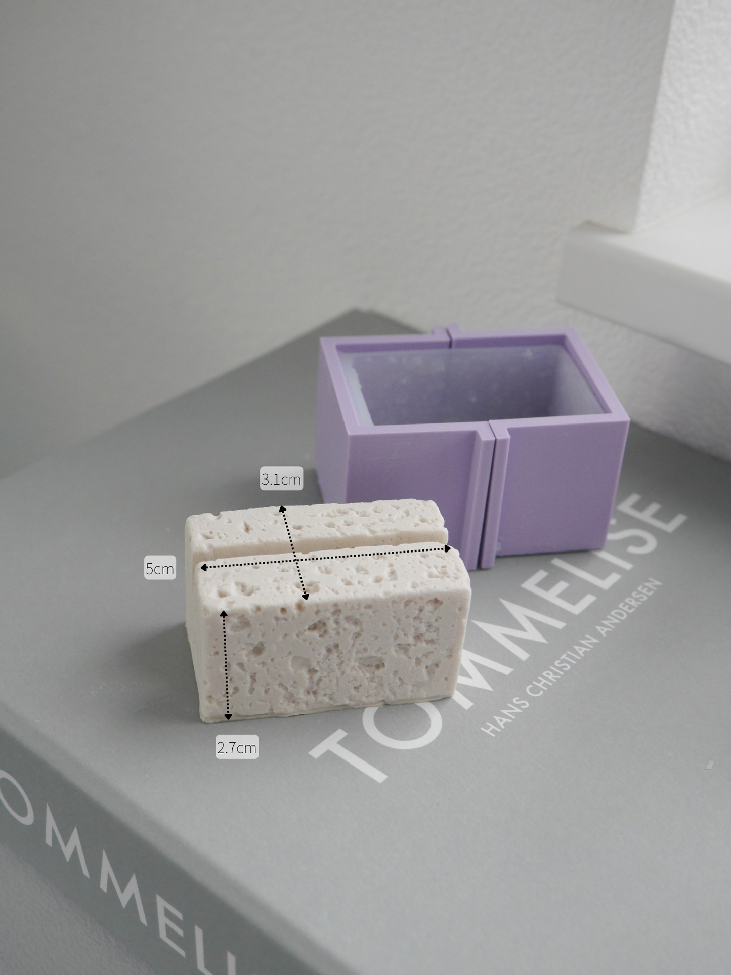 大理石風スクエアカードスタンドモールド