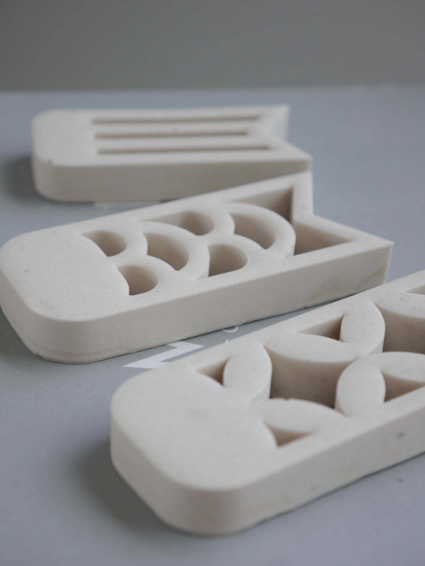Carved Koi Nobori Mold (Set of 3)