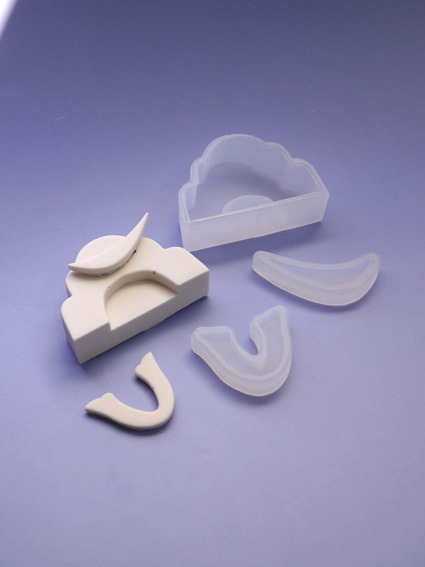 ミニシンプル兜モールド(前立て２種類)