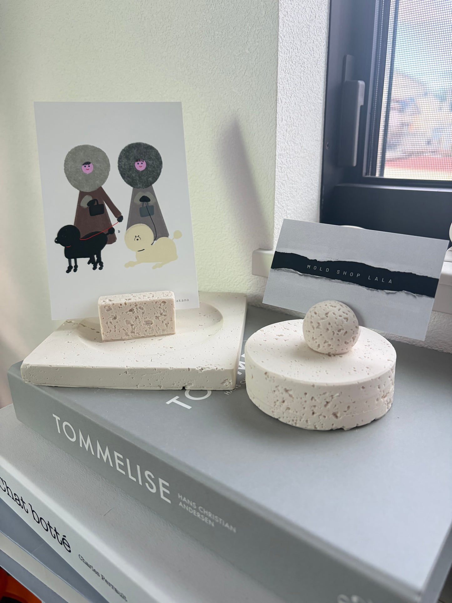 大理石風スクエアカードスタンドモールド