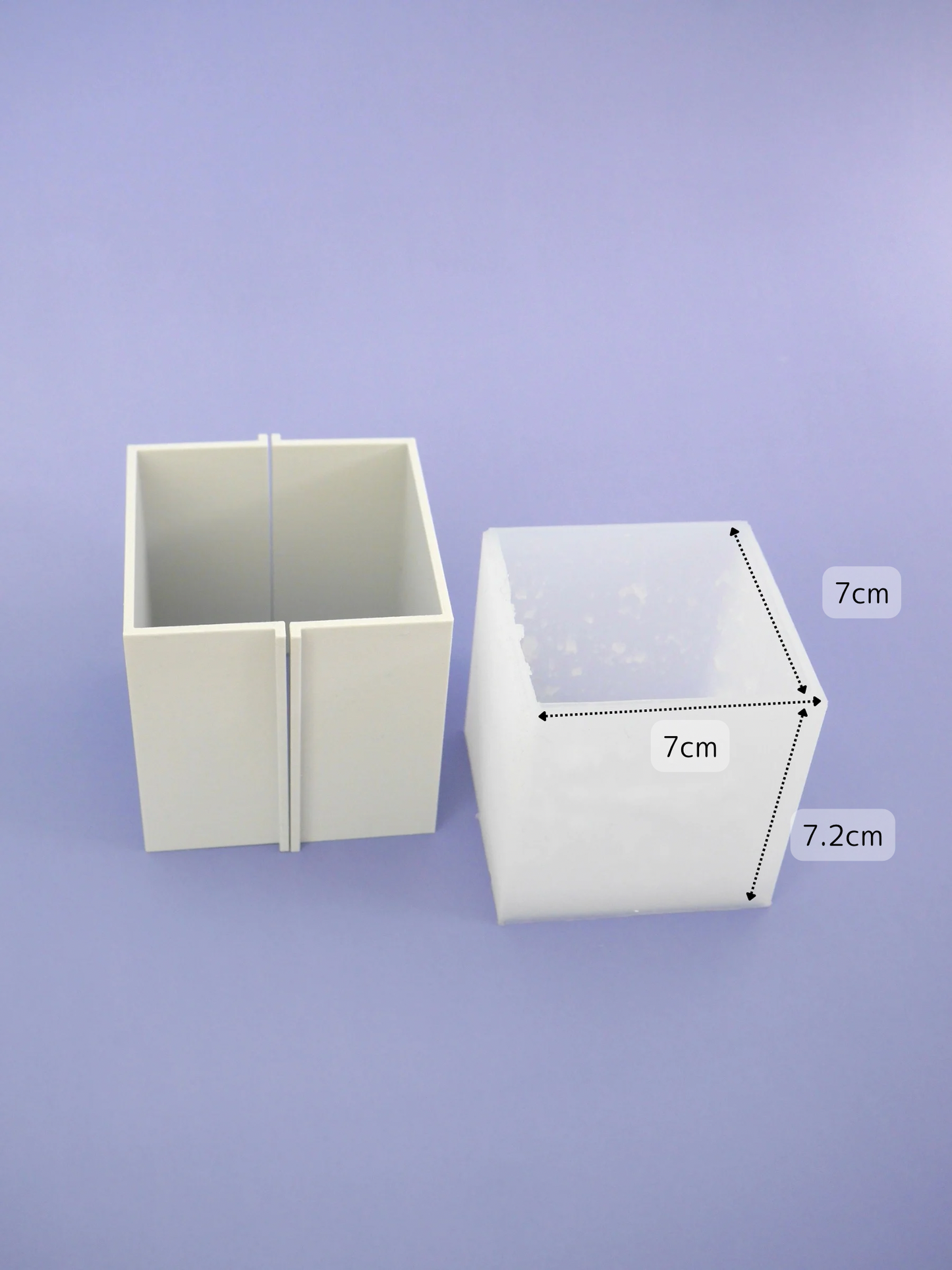 大理石風キューブモールド