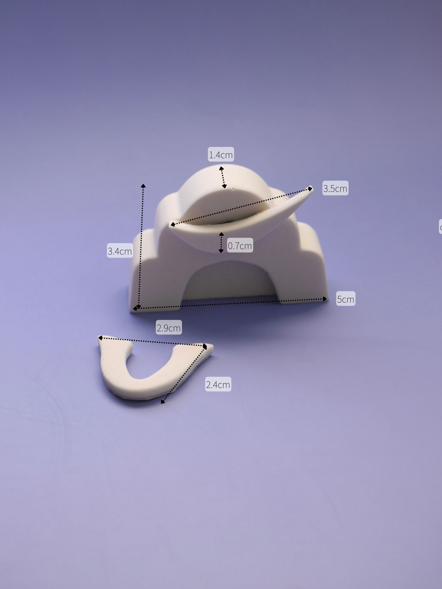 ミニシンプル兜モールド(前立て２種類)