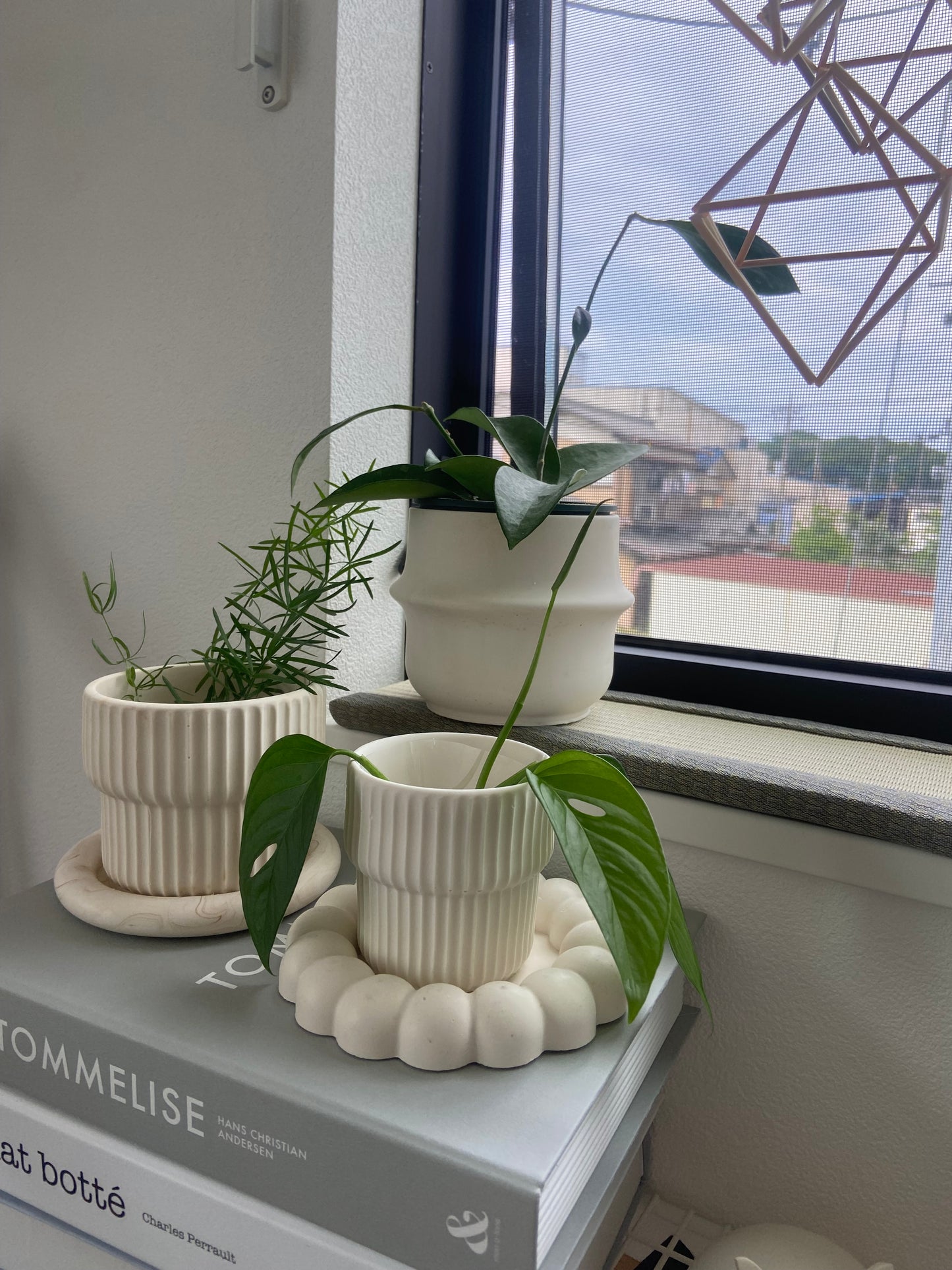 2wayプラントポット 大 シンプルリングデザイン