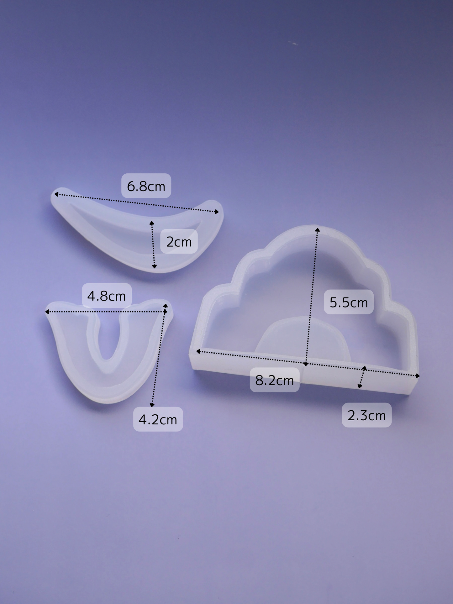 シンプル兜モールド(前立て２種類)
